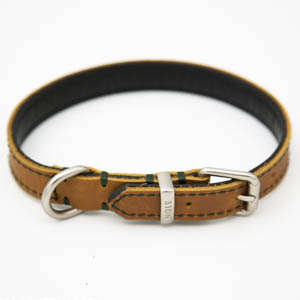 51 Degrees North Milano Hondenhalsband Leer Cognac