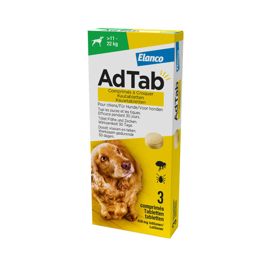 AdTab Kauwtabletten voor de Hond 11-22 kg