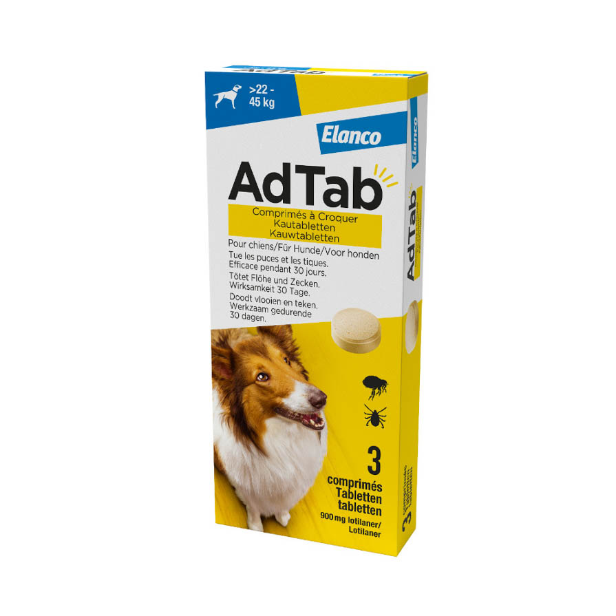 AdTab Kauwtabletten voor de Hond 22-45 kg
