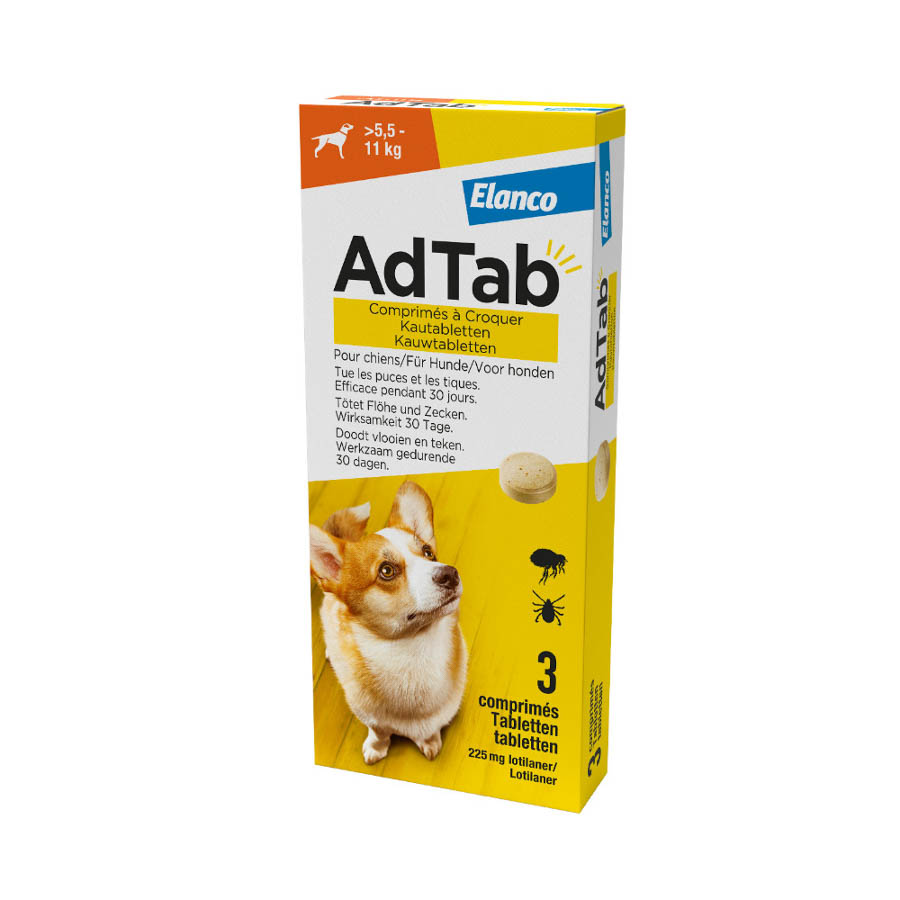 AdTab Kauwtabletten voor de Hond 5.5-11 kg