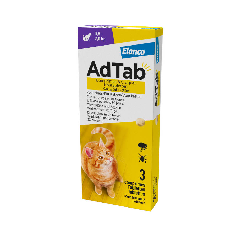 AdTab Kauwtabletten voor de Kat 0.5-2 kg