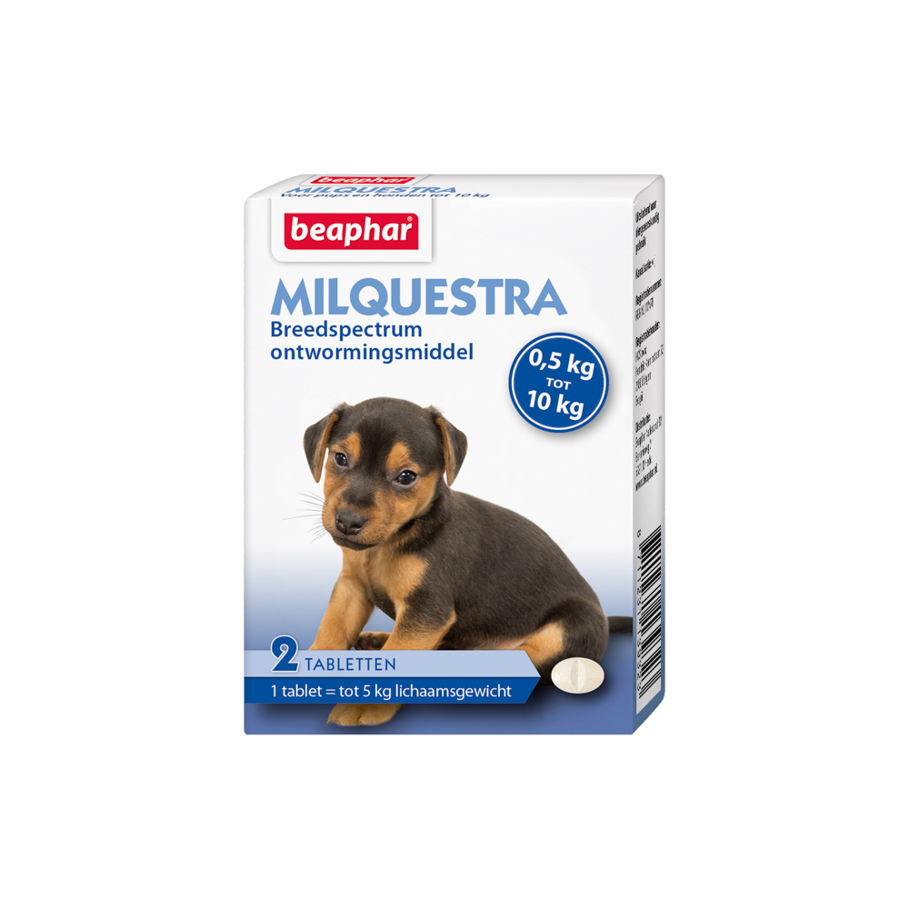 Beaphar Milquestra Wormtablet kleine hond