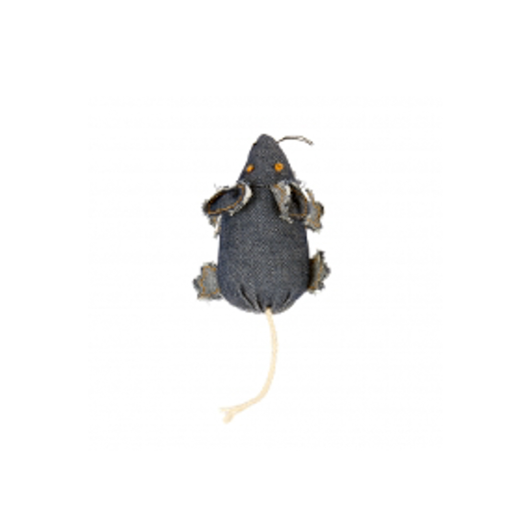 Duvo kattenspeelgoed Denim muis