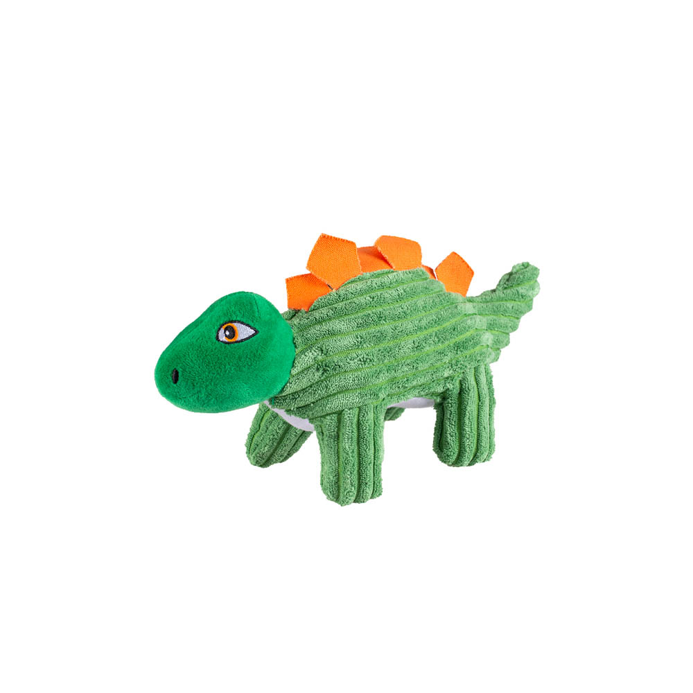 Duvo Pluche dino stegosaurus corduroy groen