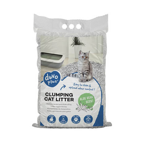 Duvo Premium Kattenbakvulling Aloë Vera 12 kg