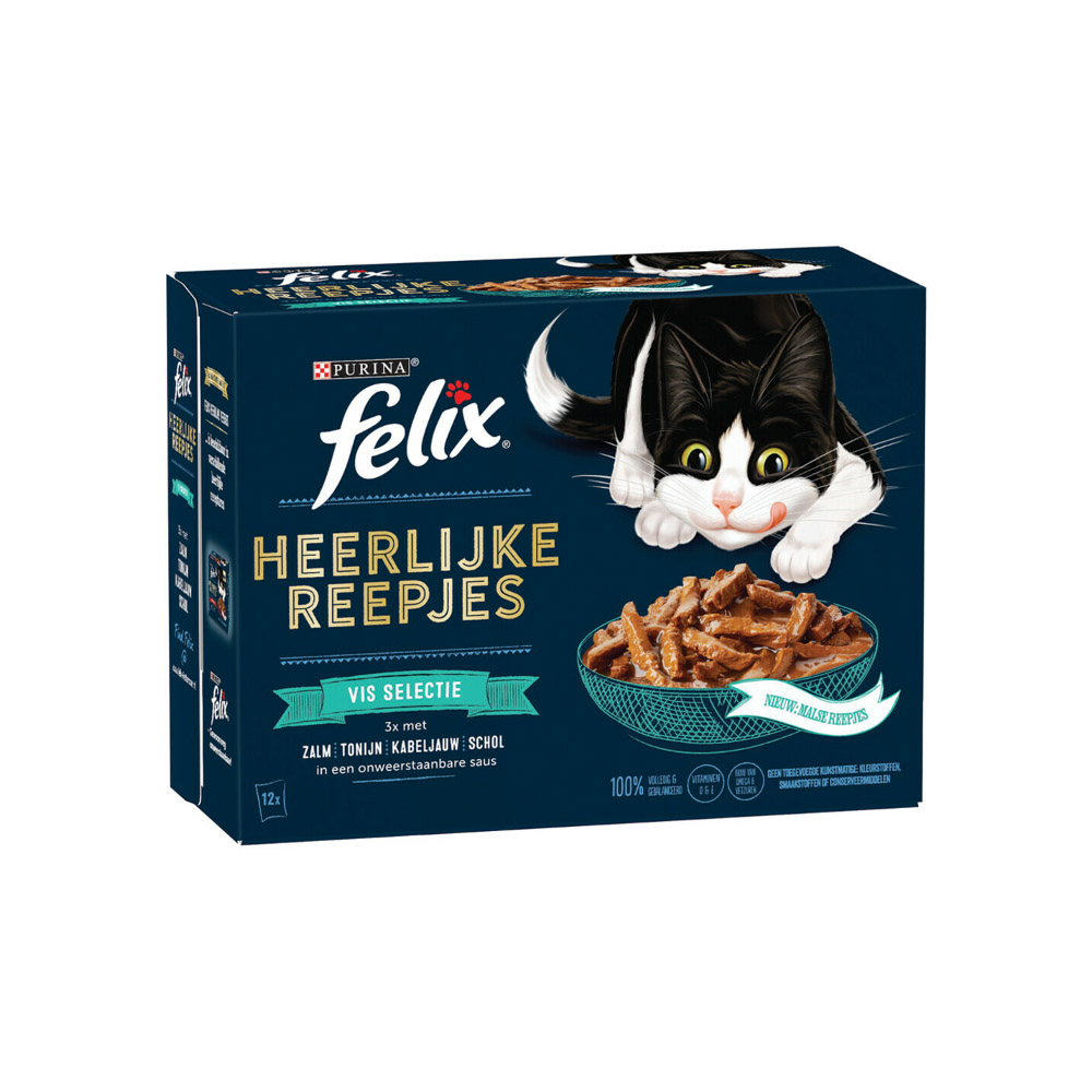 Felix Heerlijke Reepjes Vis Selectie in Saus
