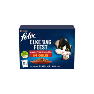 Felix Kattenvoer Nat Pouch Elke Dag Feest Countryside in Gelei
