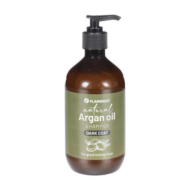 Flamingo Hondenshampoo Natural Arganolie Donkere Vacht