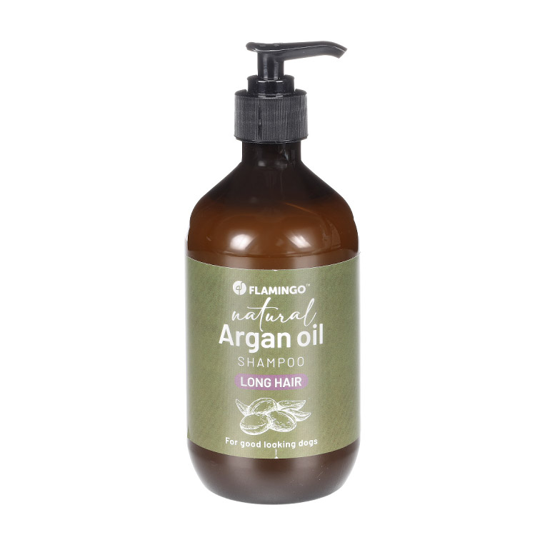 Flamingo Hondenshampoo Natural Arganolie Lange Vacht