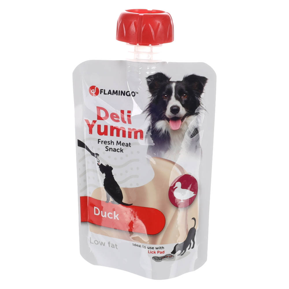 Flamingo Hondensnack Deli Yumm Pasta Met Eendensmaak 90gr