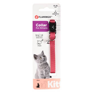 Flamingo Kittenhalsband Kersenrood