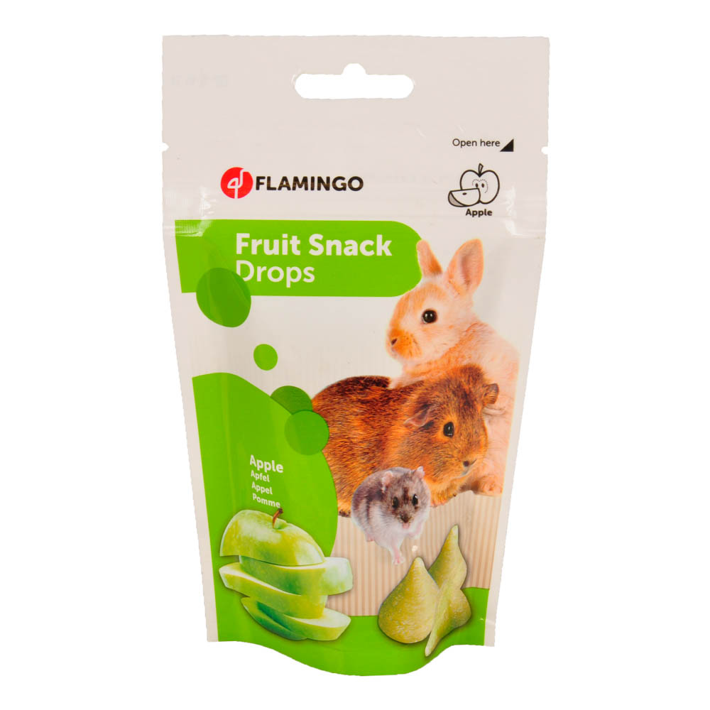 Flamingo Knaagdierensnack Fruit Drops Appel