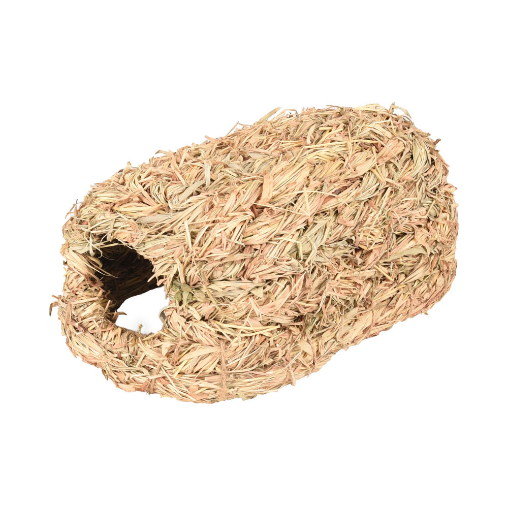 Flamingo Knaagdierhuisje Frelly Grashuis Naturel 26cm