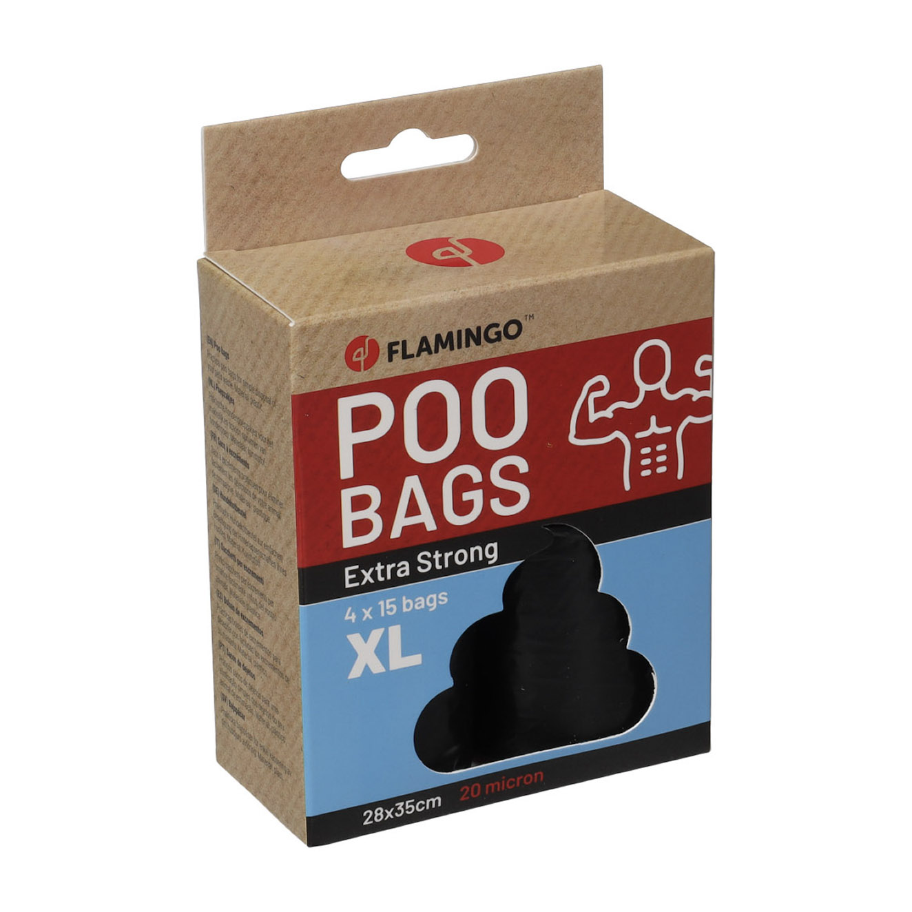 Flamingo Poepzakjes Blerkz Extra Sterk XL Zwart