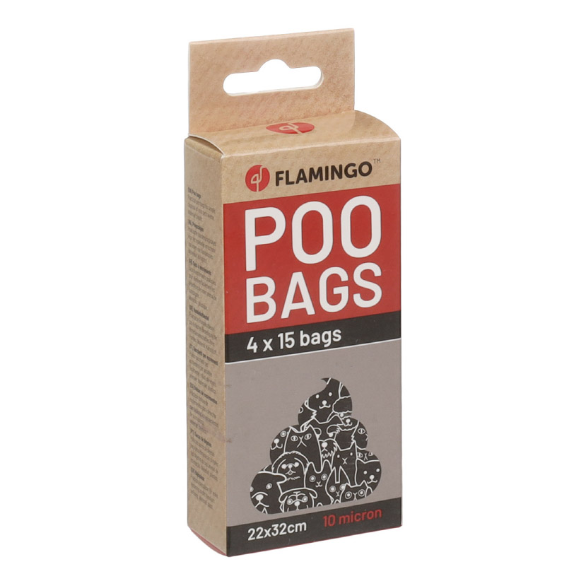 Flamingo Poepzakjes Basic Heady Zwart