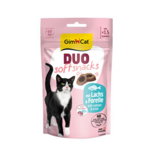 GimCat Duo Soft Snacks Zalm met Forel
