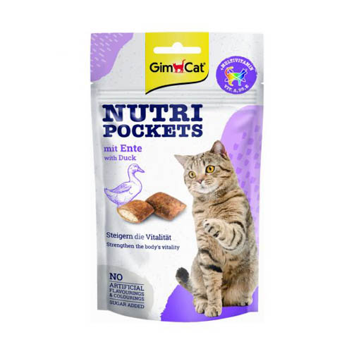 GimCat Nutri Pockets Kattensnack Eend