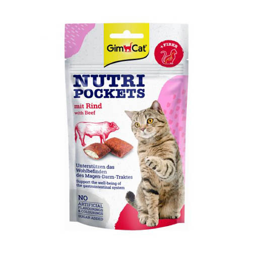 GimCat Nutri Pockets Kattensnack Rund