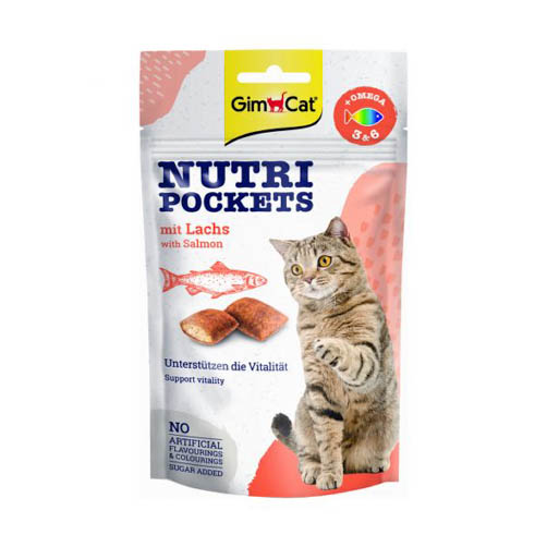 GimCat Nutri Pockets Kattensnack Zalm