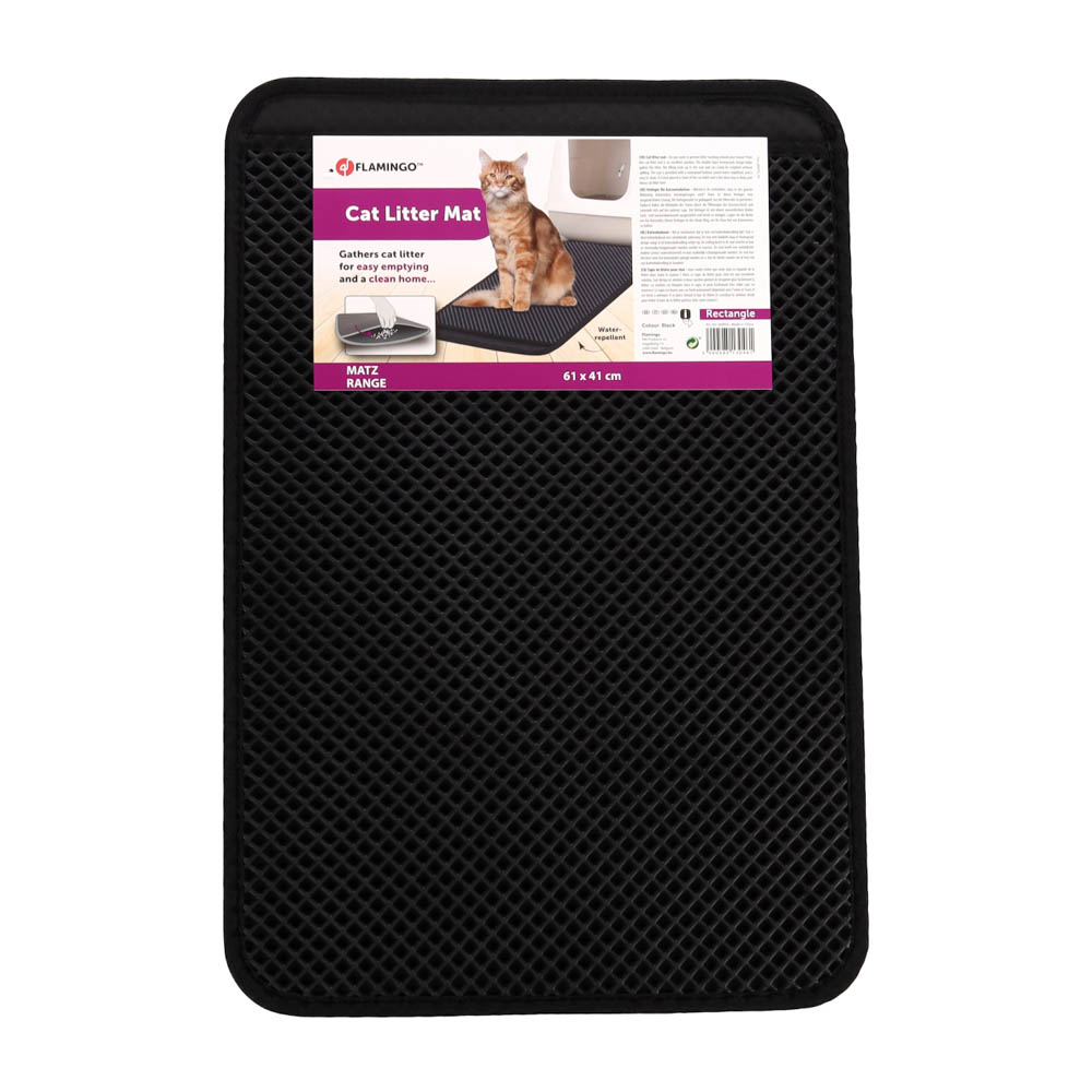 Kattenbakmat Matz Zwart