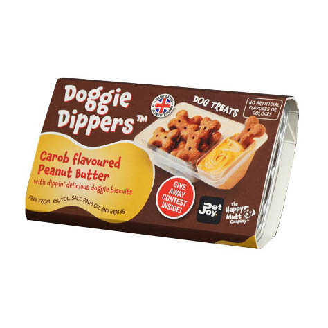 Pet Joy Doggie Dippers Peanut Butter with Carob 100gr