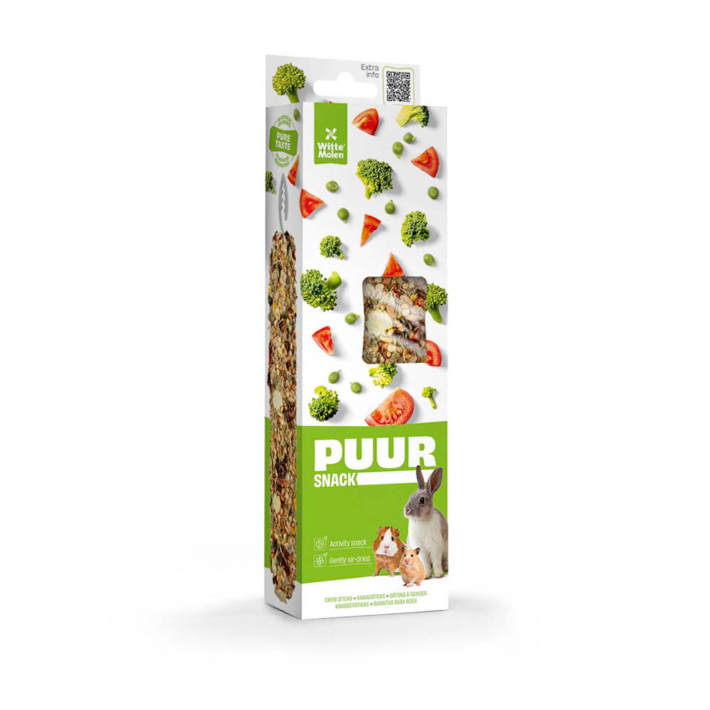 Puur Knaagdierensnack Knaagsticks Met Erwt En Tomaat XL