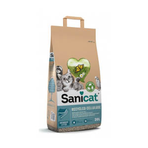 Sanicat Clean & Green Papier Recycle Kattenbakvulling 20 liter