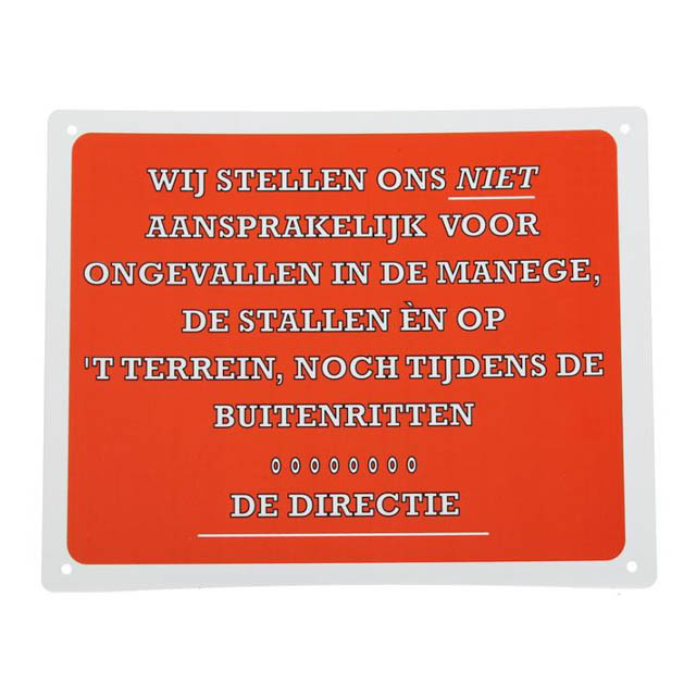 Stal & Trailerbordjes