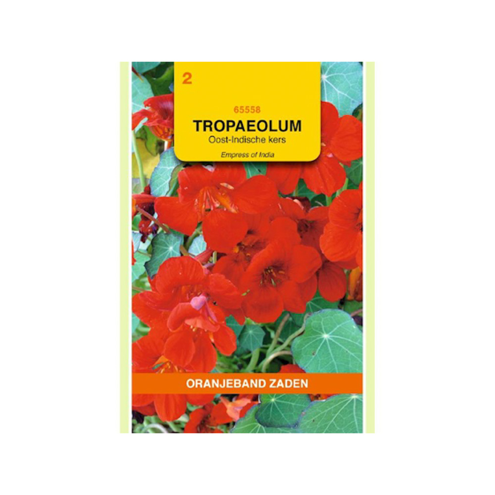 Tropaeolum, Oost-Indische kers Empress of India Rood