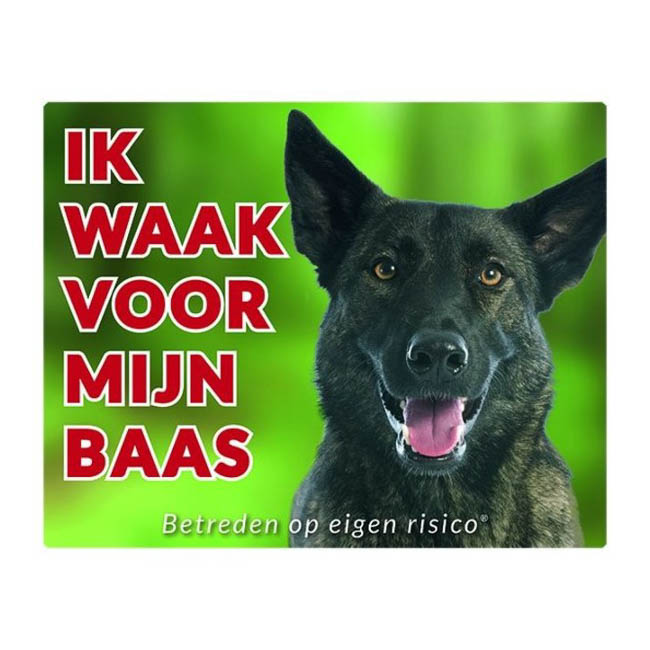 Waakbord Hollandse Herder Groen