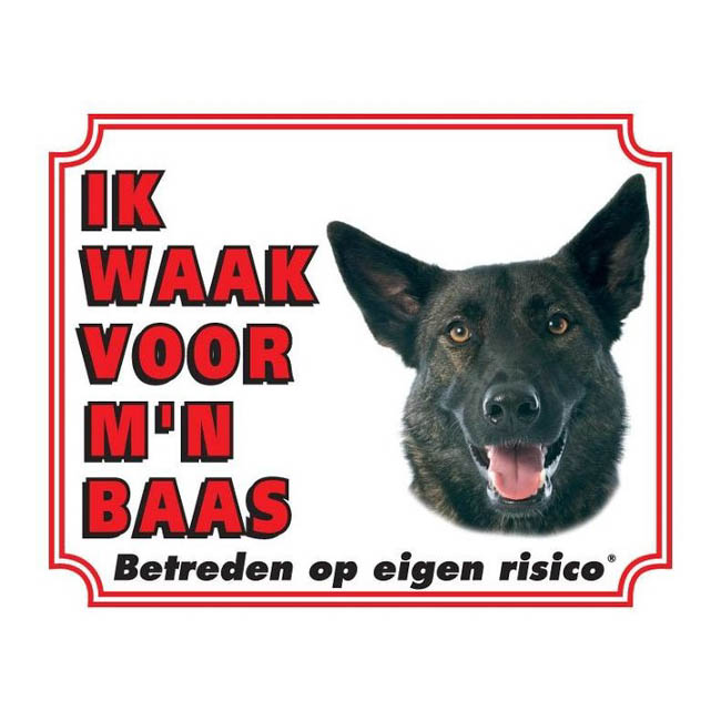 Waakbord Hollandse Herder Wit