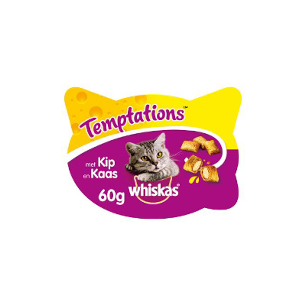 Whiskas Temptations Kip en Kaas