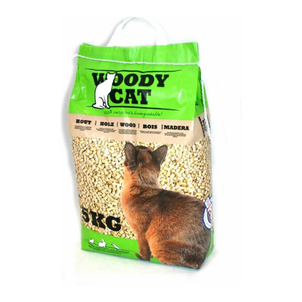Woodycat Houtkorrels Kattenbakvulling 15 kg